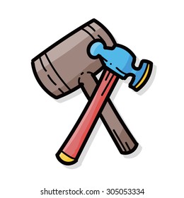 hammer color doodle