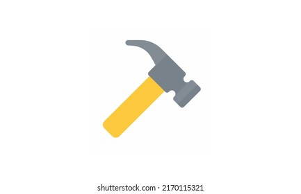 hammer color icon. Isolated vector illustration