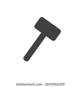 Hammer construction icon illustration flat design