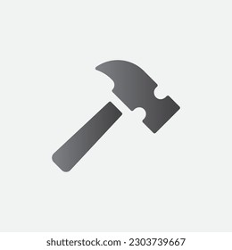 Hammer Construction Icon Symbol Illustration Vector