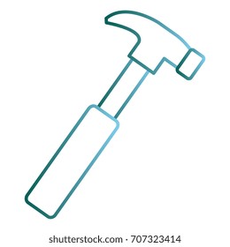 hammer construction isolated icon