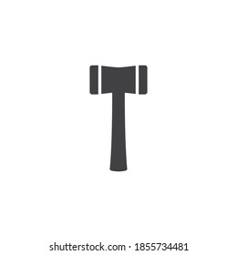 Hammer construction logo illustration flat design