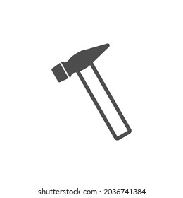 Hammer, construction, repair and building mechanic and electric tool vector icon