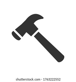 Hammer, construction Tool Icon, vector graphics