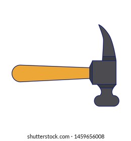 Hammer construction tool isolated symbol contruction tool isolated symbol vector illustration graphic design