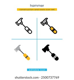 hammer construction and tools Icon