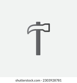 Hammer Construction Vector Icon Ilustration Symbol