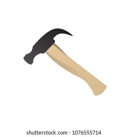 Hammer for construction. Vector illustration tool. The design improvement.