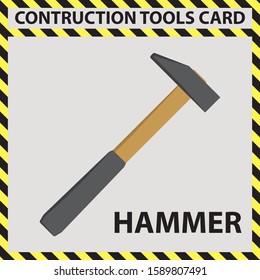 HAMMER - CONTRUCTION TOOLS CARD