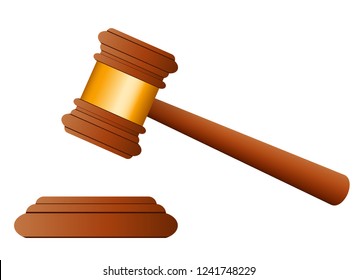 Hammer court graphic vector