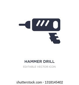 hammer drill icon on white background. Simple element illustration from Tools and utensils concept. hammer drill icon symbol design.
