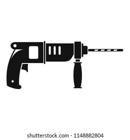 Hammer drill icon. Simple illustration of hammer drill vector icon for web design isolated on white background
