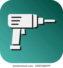 Hammer Drill Vector Glyph Gradient Background Icon For Personal And Commercial Use.
