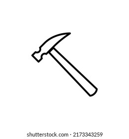 hammer editable stroke icon, Smart stroke icon