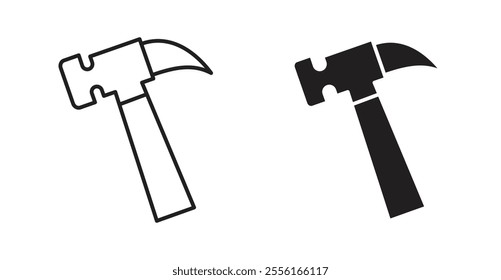 Hammer Filled flat icons set for apps and web ui designs.