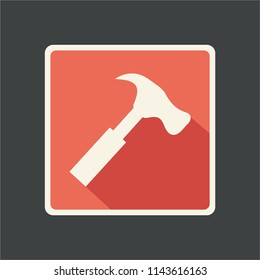 Hammer flat icon