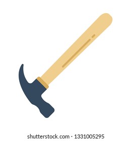 Hammer flat icon.You can be used hammer icon for several purposes like: websites, UI, UX, print templates, presentation templates, promotional materials, web and mobile phone apps