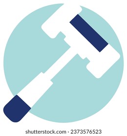 Hammer Flat Icon Logo Illustration Vector Isolated