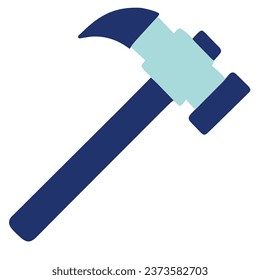 Hammer Flat Icon Logo Illustration Vector Isolated