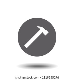 hammer flat icon vector
