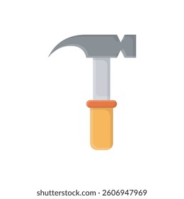 Hammer flat icon vector design illustration. Carpenter, construction worker, and handymans tools flat icon vector design. 