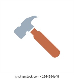 Hammer Flat Icon Vector Logo Template Illustration