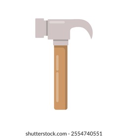 Hammer flat vector design isolated on a white background