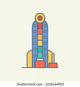 Hammer game vector icon illustration