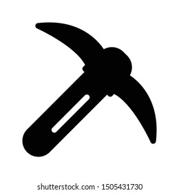 hammer glyph flat vector icon