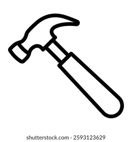 Hammer Glyph Icon Design For Personal nad Commercial Use