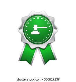 Hammer Green Vector Icon Design