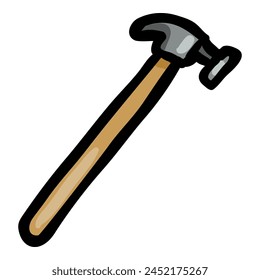 Hammer Hand Drawn Doodle Icon