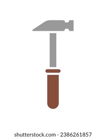 Hammer hand tool. gavel isolated. Vector illustration