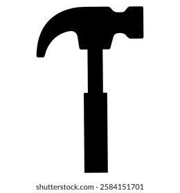 Hammer Hardware Handyman and Furniture Maker Tool Multipurpose vector Icon design, DIY Instruments on white background