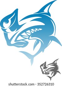 Hammer Head-Abstract illustration of predator fish