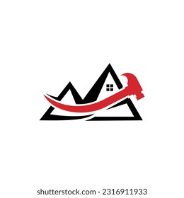 Hammer Home Repair Tool Logo Template Design, repair tools logo concept represent house repair service