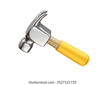 Hammer icon 3d rendering vector