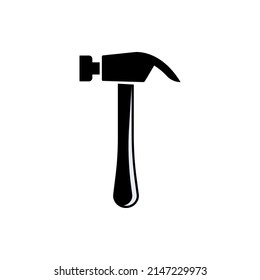 Hammer Icon. Carpentry Tool  Illustration. Applied as Trendy Symbol for Design Elements, Websites, Presentation and Application - Vector.