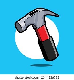 Hammer icon cartoon vector illustration