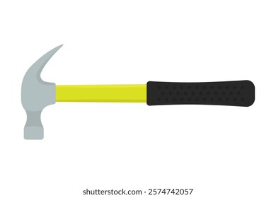 Hammer icon. Colored silhouette. Side front view. Vector simple flat graphic illustration. Isolated object on white background. Isolate.