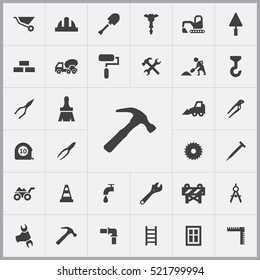 hammer icon. construction icons universal set for web and mobile