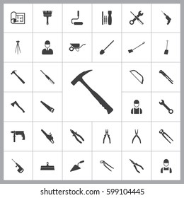 Hammer icon. Construction icons universal set for web and mobile