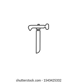 Hammer icon. Construction tool icon. Build worker equipment sign