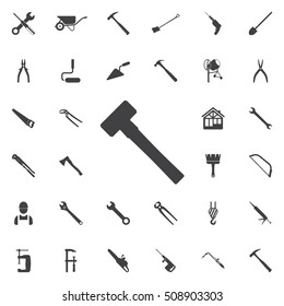 Hammer icon. construction, tools icons universal set for web and mobile