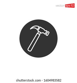 Hammer Icon Design Illustration Vector