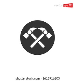 Hammer Icon Design Illustration Vector
