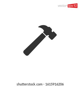 Hammer Icon Design Illustration Vector