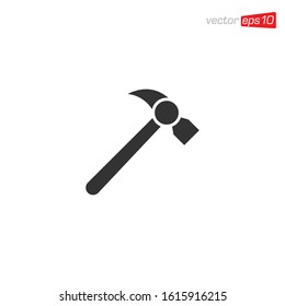 Hammer Icon Design Illustration Vector