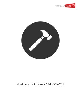 Hammer Icon Design Illustration Vector