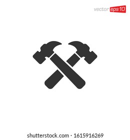 Hammer Icon Design Illustration Vector